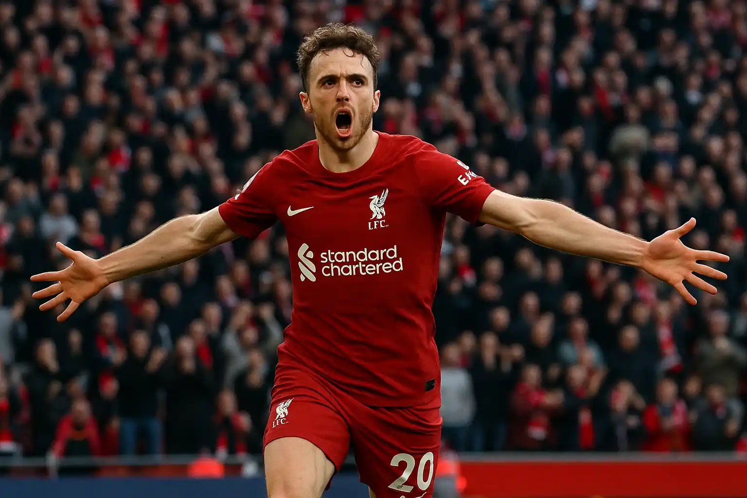 Diogo Jota và những ký ức vẹn nguyên trên sân cỏ 2 Diogo Jota ghi bàn trong màu áo Liverpool